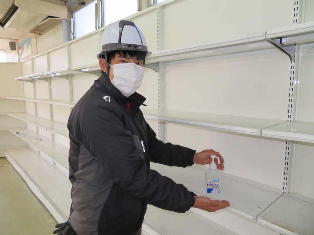 有限会社黒澤工務店では毎日の業務開始前後に検温を実施しております